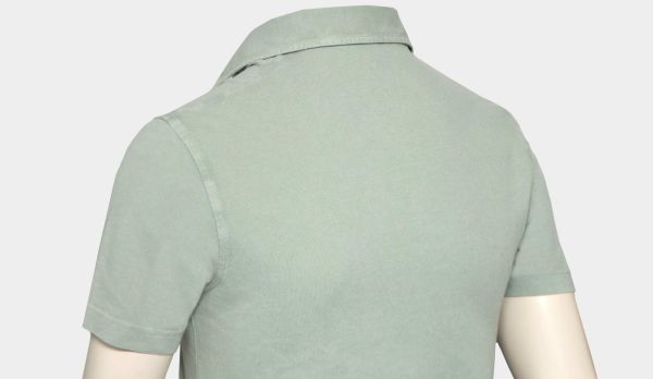 Drumohr Polo Garment Dyed Green