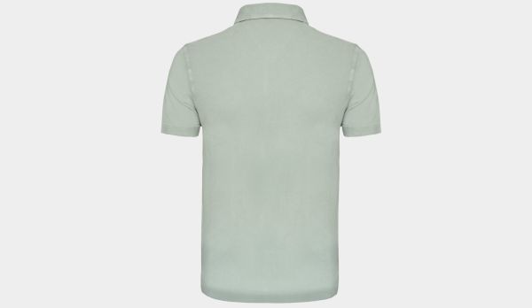 Drumohr Polo Garment Dyed Green