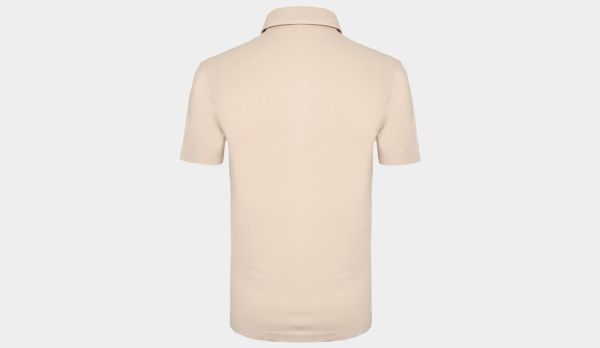 Drumohr Polo Garment Dyed Sand
