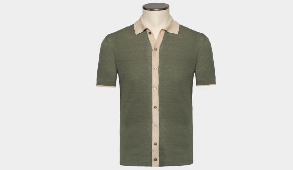 Drumohr Shirt Short Sleeve Green