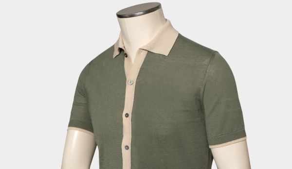Drumohr Shirt Short Sleeve Green
