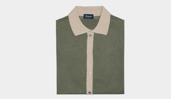 Drumohr Shirt Short Sleeve Green