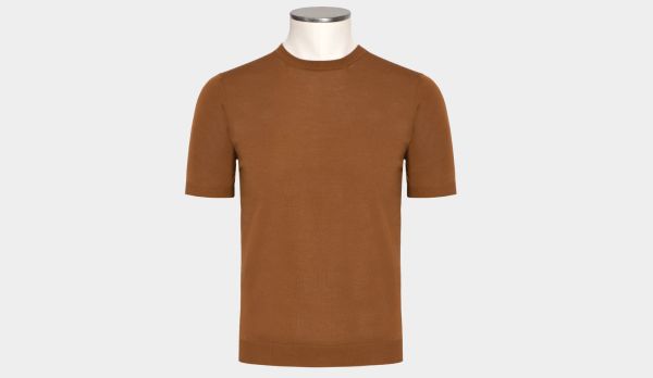 Drumohr Crewneck '30-Gauge' Caramel
