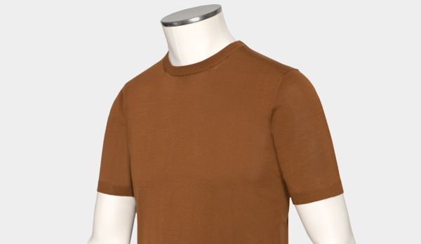 Drumohr Crewneck '30-Gauge' Caramel