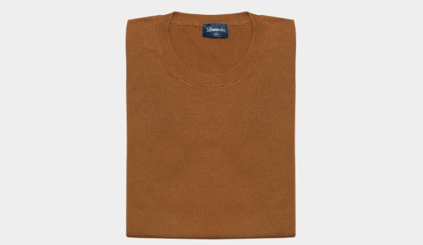 Drumohr Crewneck '30-Gauge' Caramel
