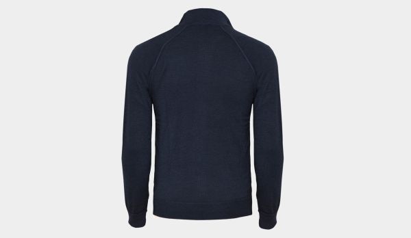 Drumohr Cardigan Wool 140'S Navy