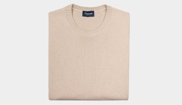 Drumohr Crewneck Merinos Stone