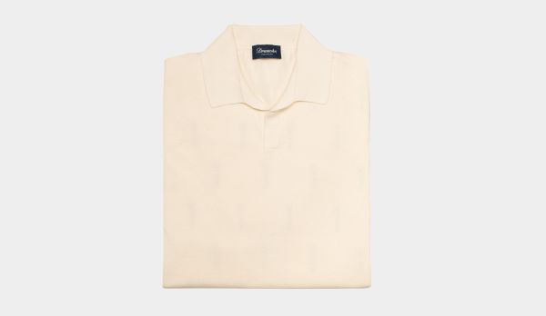 DrumohrV-NeckPoloOff-White