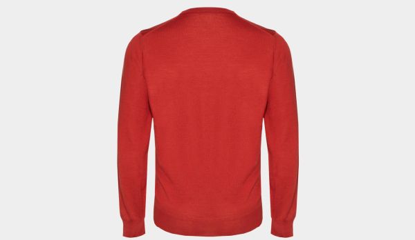 Drumohr Crewneck Wool 140S Cherry