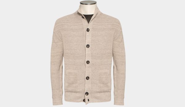 Filippo de Laurentiis Cardigan Linen-Cotton Beige