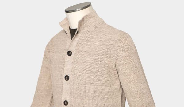 Filippo de Laurentiis Cardigan Linen-Cotton Beige