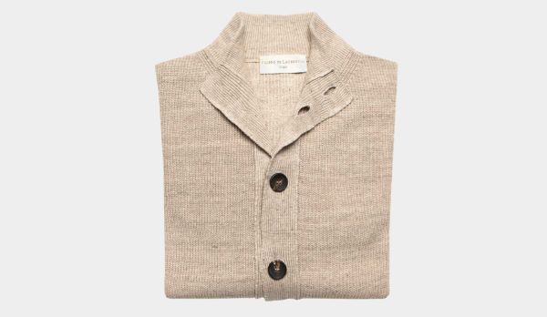 Filippo de Laurentiis Cardigan Linen-Cotton Beige