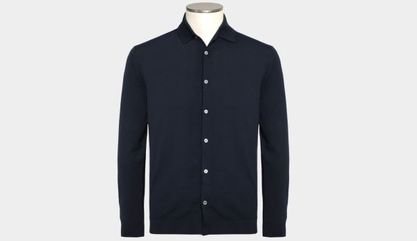 Filippo de Laurentiis Knitted Shirt Navy