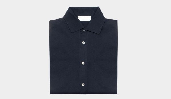 Filippo de Laurentiis Knitted Shirt Navy