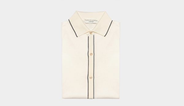 Filippo de Laurentiis Knitted Shirt Cotton Off-White