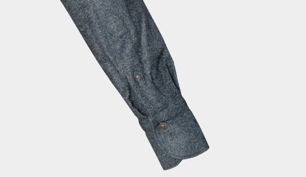 FinamoreShirtBrushedWoolGrey-Blue