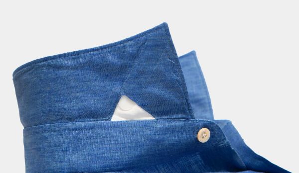 Finamore Shirt Linen Blue