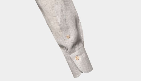 Finamore Shirt Linen Grey