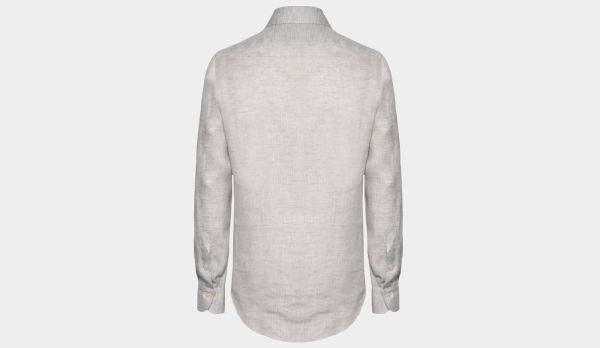 Finamore Shirt Linen Grey