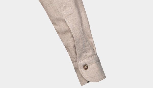 Finamore Overshirt Wool Beige