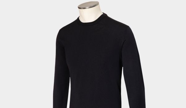 Zanone Crewneck FlexWool Black