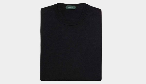 Zanone Crewneck FlexWool Black