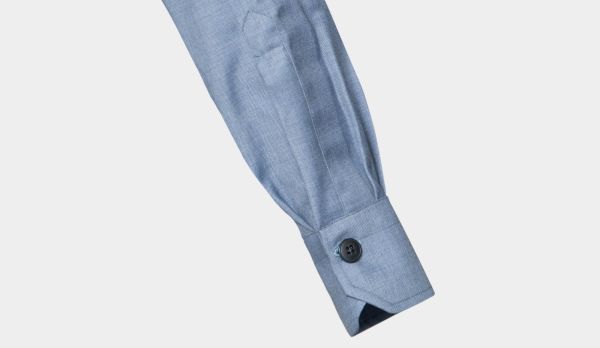 Fralbo Shirt Jacket Wool Blue