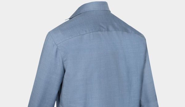 Fralbo Shirt Jacket Wool Blue