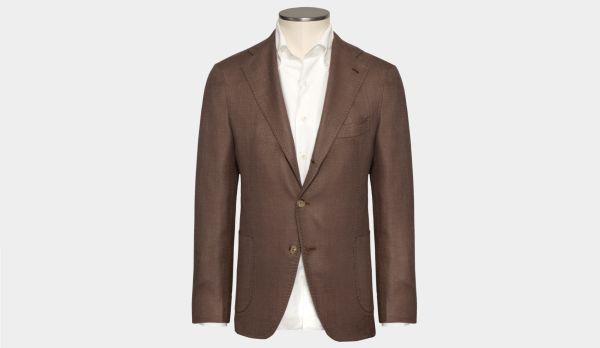 Gabo Jacket Wool-Silk-Linen Brown