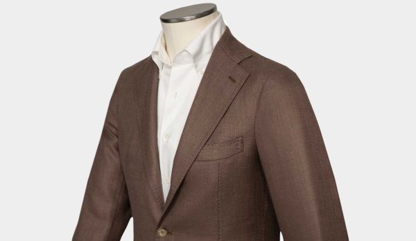Gabo Jacket Wool-Silk-Linen Brown
