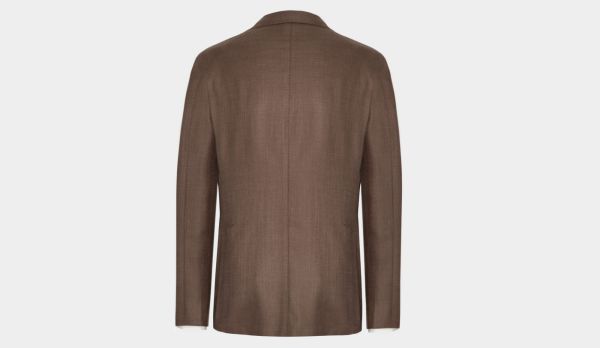 Gabo Jacket Wool-Silk-Linen Brown