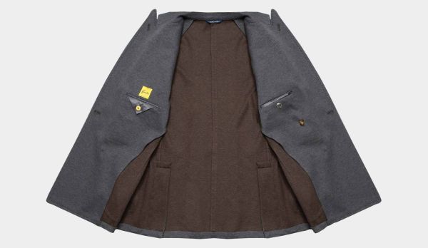 Gabo Double-Brested Jersey Jacket Grey