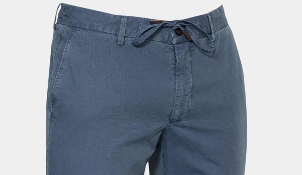 Germano Trouser 'Ripstop' Cotton Blue
