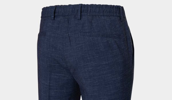 Germano Trousers Fantasy Wool Blue