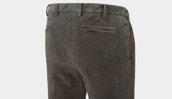 Germano Trousers Corduroy Grey Brown
