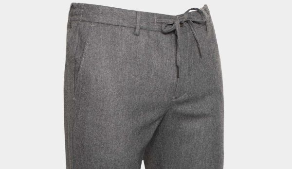 Germano Flannel Drawstring Grey