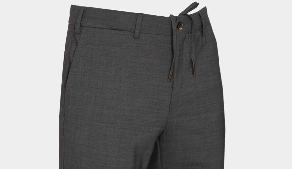 Germano Trousers Wool-Strech Grey