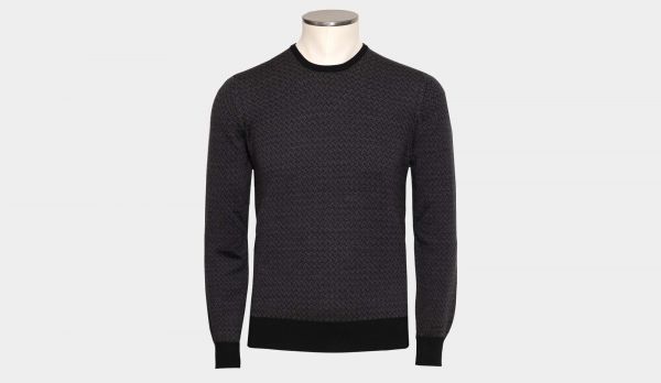 Gran Sasso Crewneck 'Tasmania' Grey