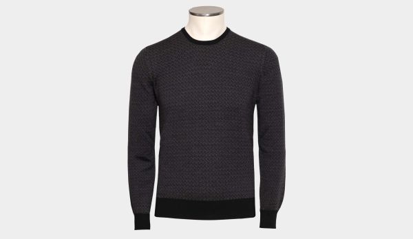Gran Sasso Crewneck 'Tasmania' Grey