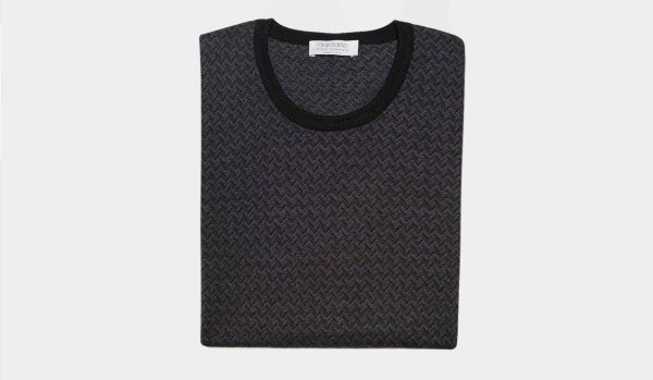 Gran Sasso Crewneck 'Tasmania' Grey