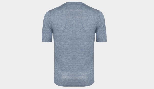 Gran Sasso Linen Crewneck Light-Blue