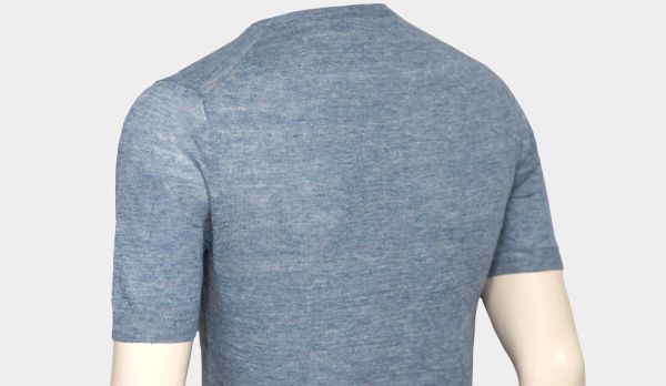Gran Sasso Linen Crewneck Light-Blue