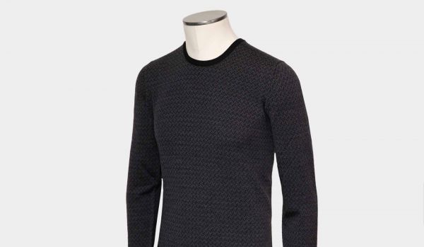 Gran Sasso Crewneck 'Tasmania' Grey