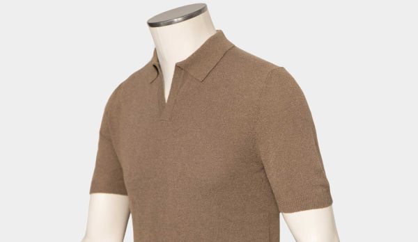 Gran Sasso Polo Terry Taupe