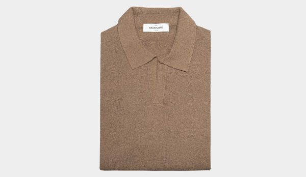 Gran Sasso Polo Terry Taupe
