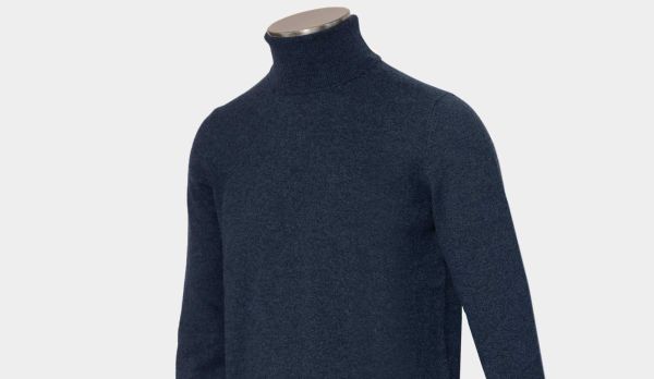 Gran Sasso Roll-Neck Blue