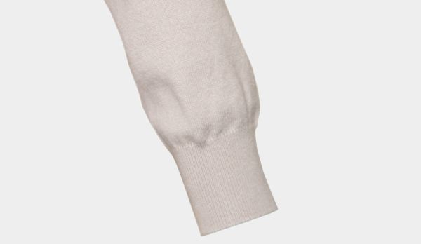 Gran Sasso Mock Neck Zip Stone