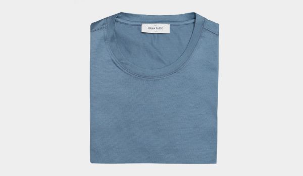 Gran Sasso Cotton Tee 'Filoscozia' Blue