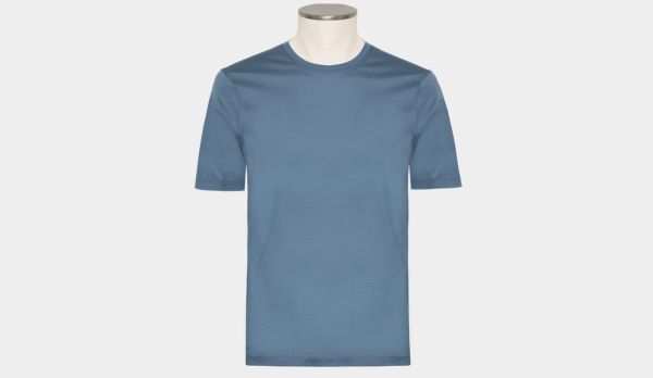 Gran Sasso Cotton Tee 'Filoscozia' Blue
