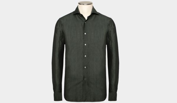 Xacus Shirt Wool-Linen Green